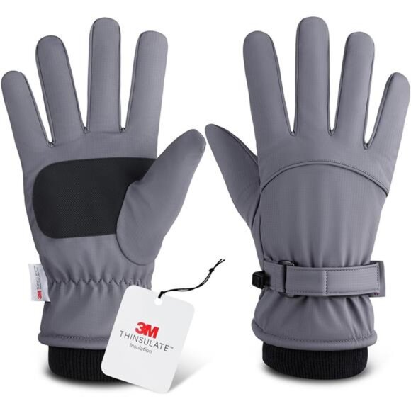 Men's Winter Ski Gloves Upgraded Windproof  Thermal with Touchscreen Fingers - Picture 1 of 6